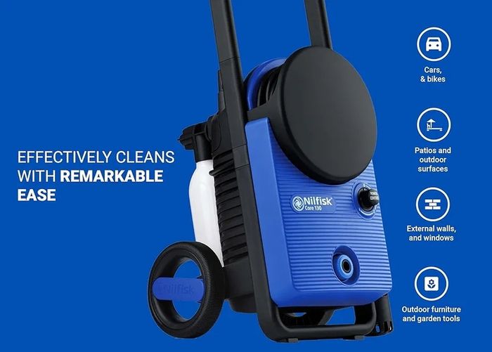 Core 130 Bar High Pressure Washer with Power Control - Mini Power Washer for Patios and Car Cleaner (1500 W)