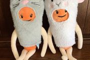 Kevin the Carrott pair of Easter Plushes Rabbit &amp; Lamb