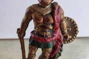 Vintage  Plastic Viking Statue Barbarian Figurine Sculpture