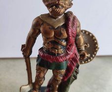 Vintage  Plastic Viking Statue Barbarian Figurine Sculpture
