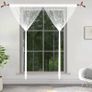 String Door Curtains Fly Screen Curtain For Window Decorations Living Room Doorways Crystal Plain Tassel(90x200cm 2PC White) Image 2