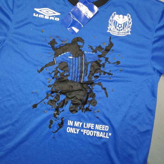 FREE POST NEW Gamba Osaka (L) J League Jersey Shirt Umbro Vintage Retro Soccer Football Japan Coca Cola BNWT Large