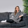 Heated Hoodie Grey Oversized Image 5