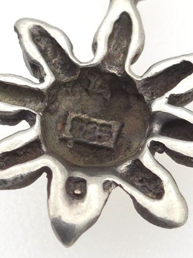 Vintage 925 Sterling Silver Sun Charm