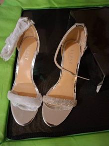 silver diamante lipsy high heels