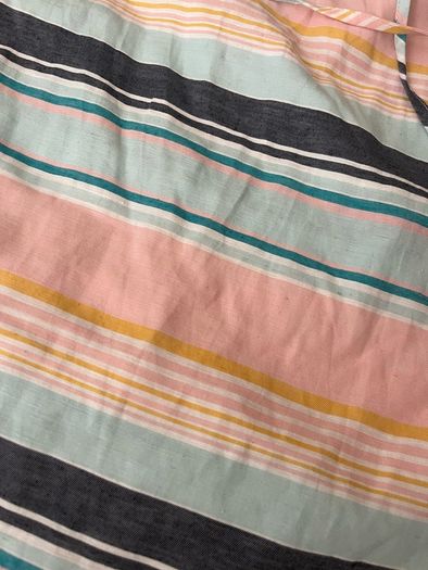 Brand new oasis linen striped off the shoulder mini dress