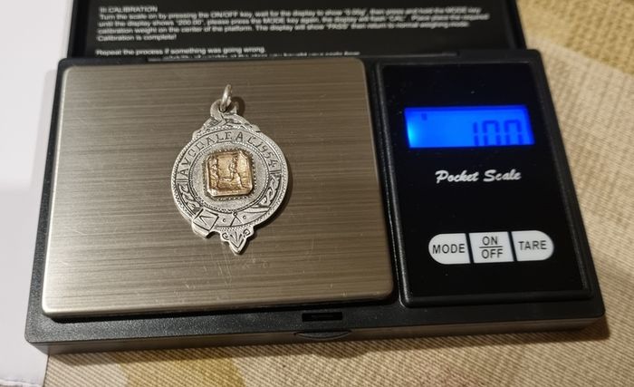 GAA Silver Medal Engraved & Hallmarked 1954 Avodalea AC 2 Mile Handicap 10.0g