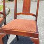 6 Hardwood Vintage Dining Chairs Image 3