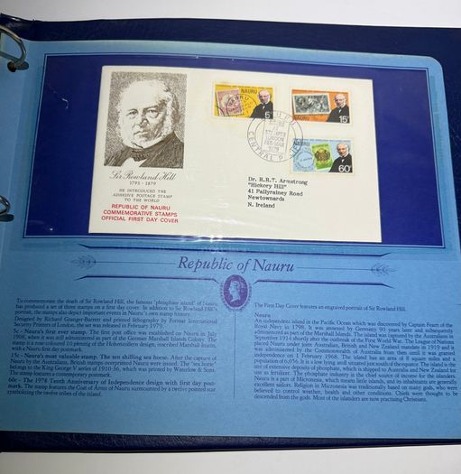 Stamps - Sir Rowland Hill 1979 First Day Covers Album - Great Historic Stamps + Europa 79