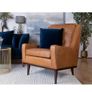 Charme (Scott) cigar leather armchair Image 3