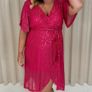 CurveWow pink occasion dress, Size 20, BNWT Image 6