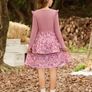 Brand New Girls' Casual Party Dress Floral Pattern Long Sleeve Image 5