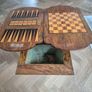 Antique Victorian Burr Walnut Games & Work Table Image 4