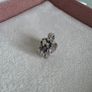 Pandora sitting pixie charm with 14k yellow gold heart  very good condition hallmarked Image 7
