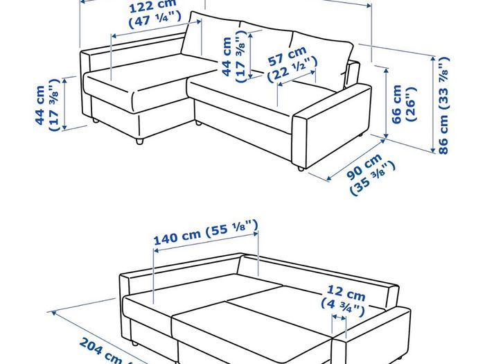 Ikea Friheten Corner Sofa-bed