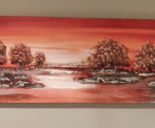 Wide beautiful painting