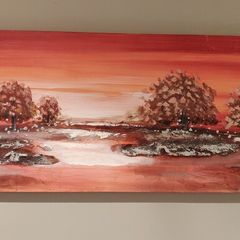 Wide beautiful painting