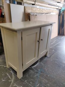 Solid wood storage cabinet