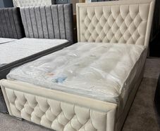 Cream Beds,Double bed
