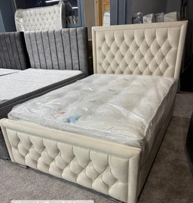Cream Beds,Double bed