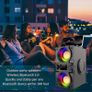 Bluetooth Speakers,40W Portable Bluetooth Speaker Dual Subwoofer,LED Colorful Light,Bluetooth 5.0 Wireless Stereo Party Speaker,10H Playtime Wireless Outdoor Boombox Speaker for Home,Camping,Travel Image 3
