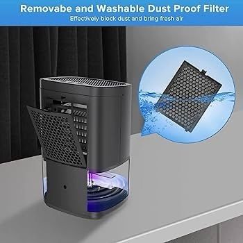 NEW SALE | Dehumidifier for Home, 1000mL with Auto Shut Off, 258 sq ft Portable Ultra Quiet Small Dehumidifiers against Moisture Mold