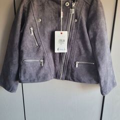 bnwt minoti faux suede biker jacket
