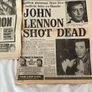 5x John Lennon Beatles death headline newspapers Image 3