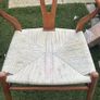Wishbone-Style Chair Walnut Stain & Natural Cord Image 3