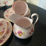 Tuscan  pale pink Mid century stunning 21 piece china tea set Image 8