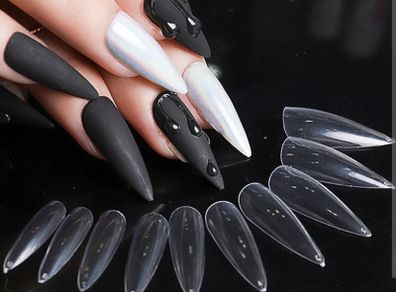 Stiletto Full Nail Tips 100pcs