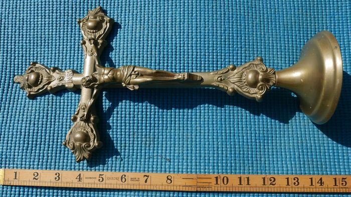 Vintage Solid Brass Crucifix
