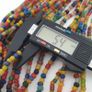 Vintage African Style MultiColor 4-5.5mm Glass Beads Necklace Strands Image 2