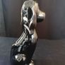 Black Ceramic Cat Vase and Dog Image 10