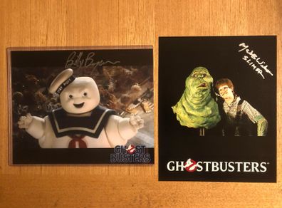 Ghostbusters Signed (Stay Puff Marshmallow man & Slimer)