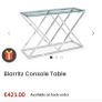 Glass console table Image 5