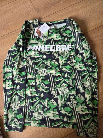 long sleeve 2 Minecraft tshirts, new, 7-8 years ild