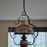 Vintage Porcelain Oil Lamp Effect Ceiling Light Image 3