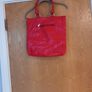 Elecanz  Large Red Handbag.  S. Large.  B.N.W.T Image 3