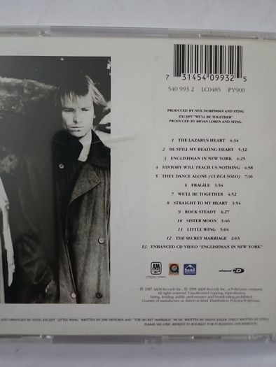 Sting - Nothing Like The Sun.