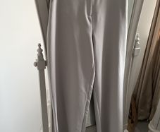 Fab Light Grey Wide Leg Trousers size 12