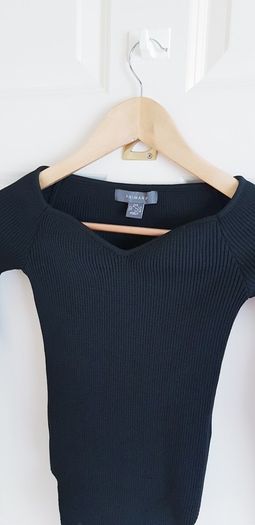 Black Long Sleeve Bodysuit - Size 2XS