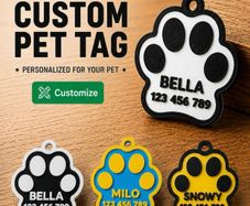 Custom 3d printed Pet Name tag