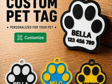 Custom 3d Printed Pet Name Tag For Sale in Clondalkin, Dublin from gark3085