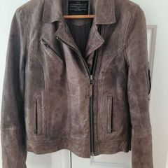 All saints leather jacket UK 10