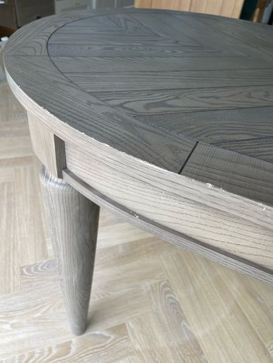 Monroe dark oak extendable dining table