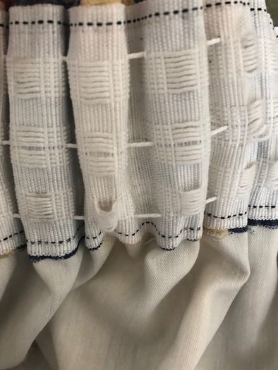Lined curtain. Vintage fabric
