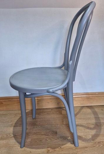Classic Thonet No. 18 Style Bistro Chairs Slate Grey