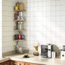 Corner Shelf Wall Mount of 4 Tier Corner Shelves Rustic Wood Floating Shelf Metal Corner Stand (MULTIPLE COLOURS) Image 6