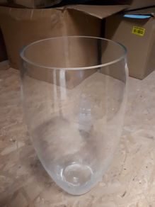 Very Large Heavy Glass Vase